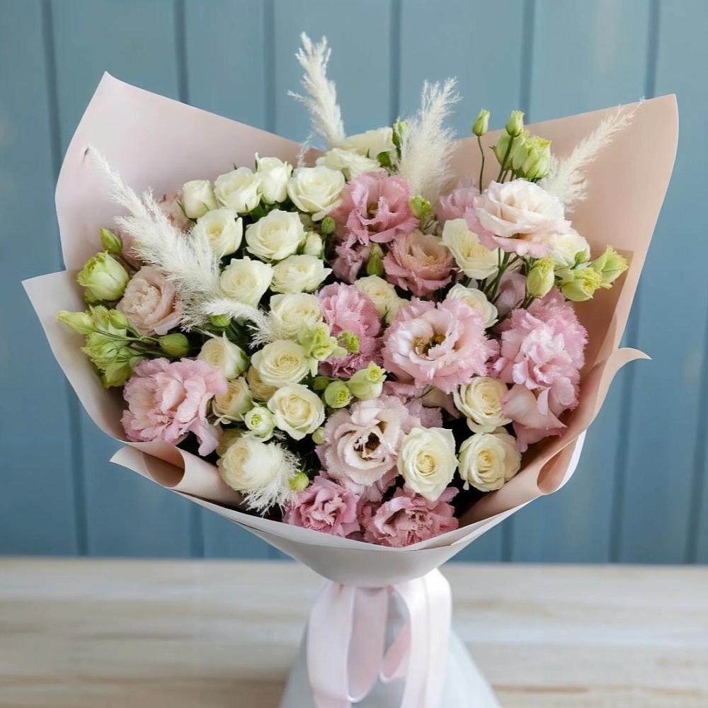 Букет цветов из: Альстромерии и Розы в Чулыме