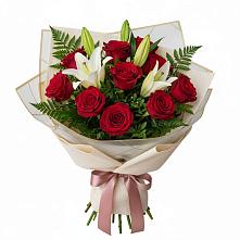 Букет цветов из:  Лилии и Розы #REPLACE_PRED# Чулыме