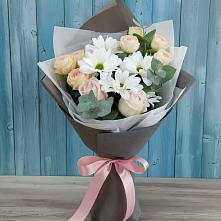 Букет цветов из:  Хризантемы и Розы в Чулыме