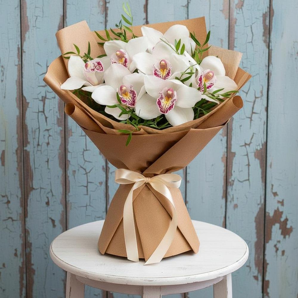 Букет цветов из: Орхидеи и Розы в Чулыме