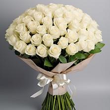 Букет 101 беля роза Белоснежка в Чулыме