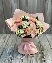 Букет цветов из:  Гвоздики, Розы и Хризантемы в Чулыме