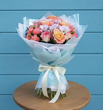 Букет цветов из:  Хризантемы и Розы в Чулыме