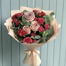 Букет цветов из:  Гвоздики и Розы в Чулыме