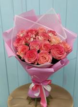 Букет 15 Розовых роз Равель в Чулыме