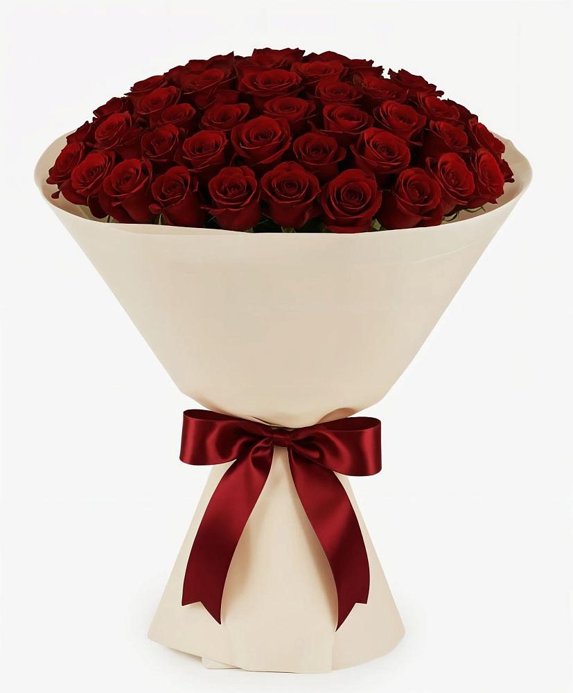 Букет 101 Бордовая роза Блэк Бакарра в Чулыме