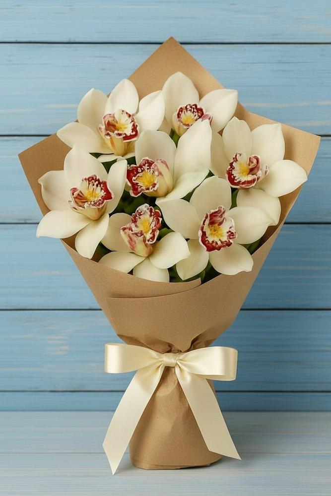 Букет цветов из: Орхидеи и Розы в Чулыме