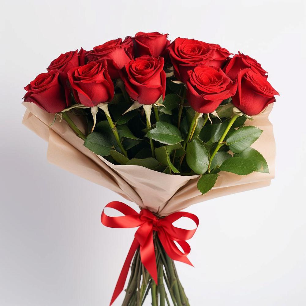 Букет 11 Красных роз Эдлесс Лав в Чулыме