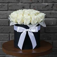 Цветочная композиция из Розы в шляпной коробке #REPLACE_PRED# Чулыме